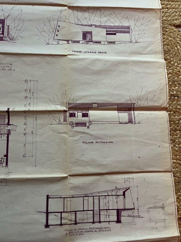 mise en conformité d'une maison de 1970. plan original